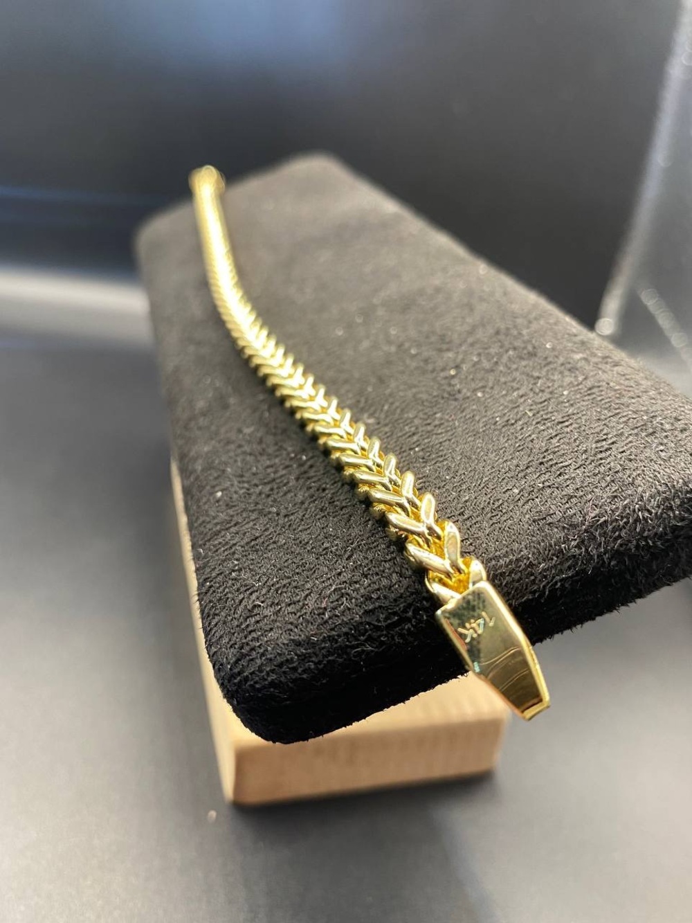 14K Stamped Miami Cuban Rope Herringbone
Bracelet 8IN 5MM (20 Grams)